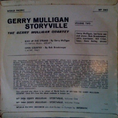 Gerry Mulligan : Storyville, Volume Two (7", EP)