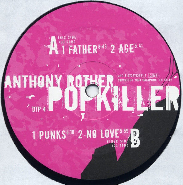 Anthony Rother : Popkiller (2x12", Album)