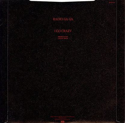 Queen : Radio Ga Ga (7", Single, Blu)