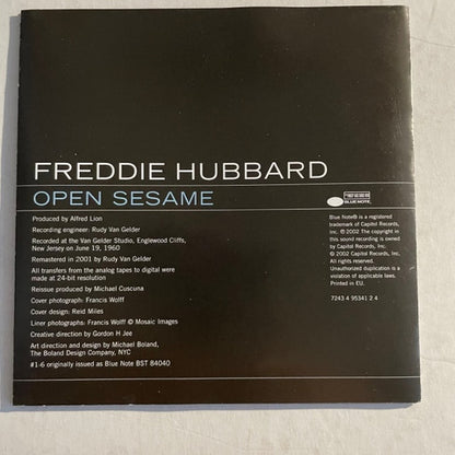 Freddie Hubbard : Open Sesame (CD, Album, RE, RM)