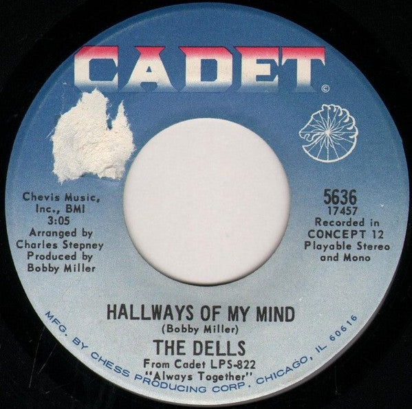 The Dells : I Can't Do Enough / Hallways Of My Mind (7")
