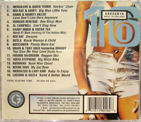 Various : Greensleeves Reggae Sampler 16 (CD, Smplr)