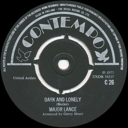 Major Lance : My Girl / Dark And Lonely (7", Single)