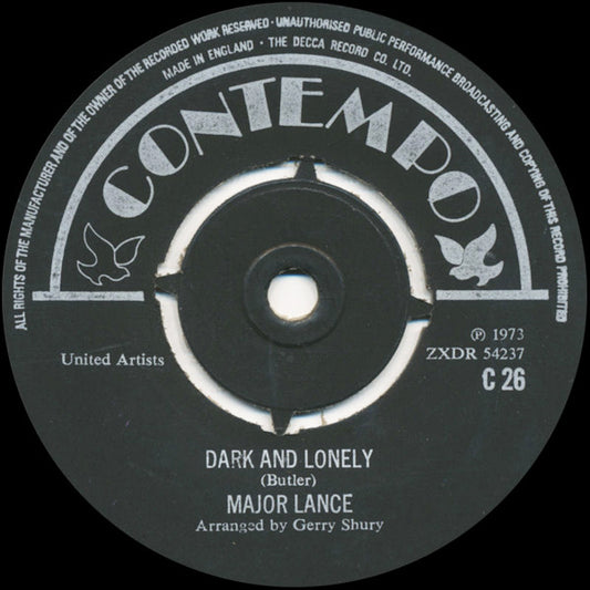 Major Lance : My Girl / Dark And Lonely (7", Single)