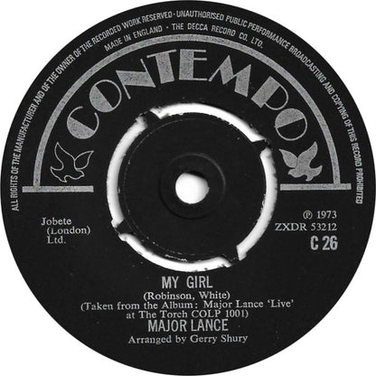 Major Lance : My Girl / Dark And Lonely (7", Single)