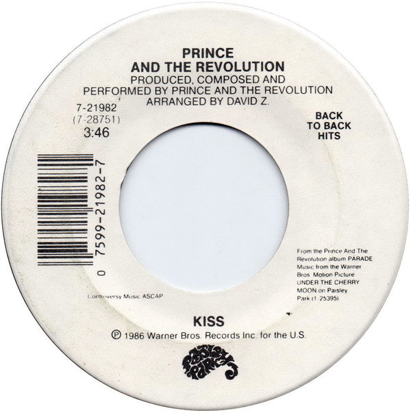 Prince And The Revolution / Prince : Kiss / Soft And Wet (7")