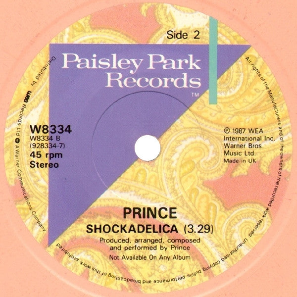 Prince : If I Was Your Girlfriend (7", Single, Spe)