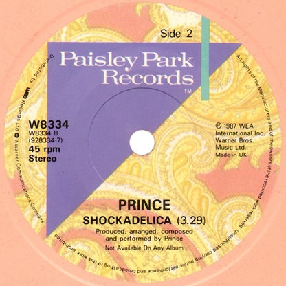 Prince : If I Was Your Girlfriend (7", Single, Spe)