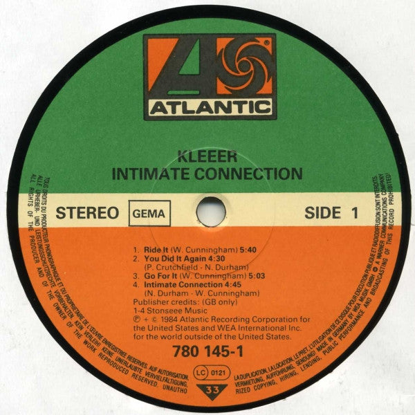 Kleeer : Intimate Connection (LP, Album)