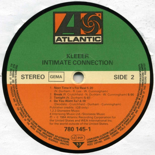 Kleeer : Intimate Connection (LP, Album)