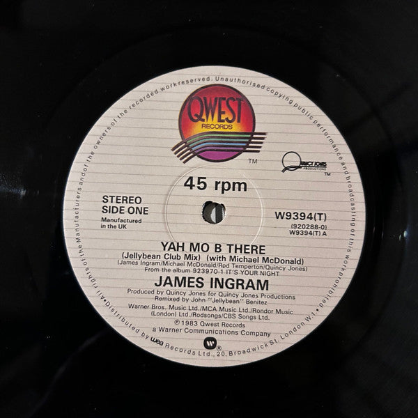 James Ingram : Yah Mo B There (12", RE)