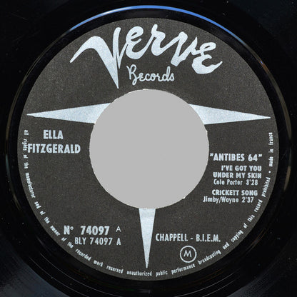 Ella Fitzgerald : Antibes 64 (7", EP, Mono)