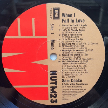Sam Cooke : When I Fall In Love (LP, Comp, Mono)