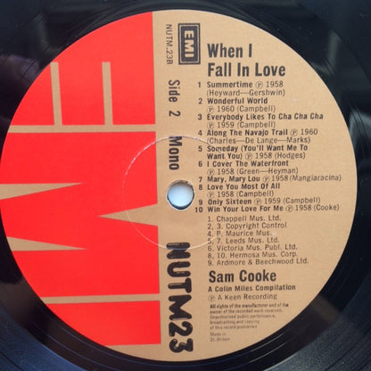 Sam Cooke : When I Fall In Love (LP, Comp, Mono)