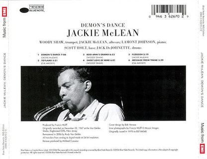 Jackie McLean : Demon's Dance (CD, Album, RE, RM)