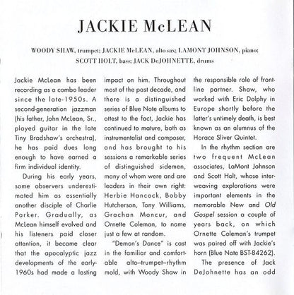 Jackie McLean : Demon's Dance (CD, Album, RE, RM)