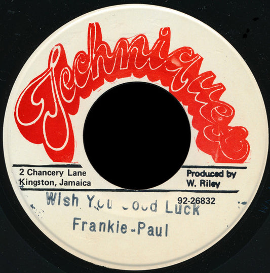 Frankie Paul : Wish You Good Luck (7")