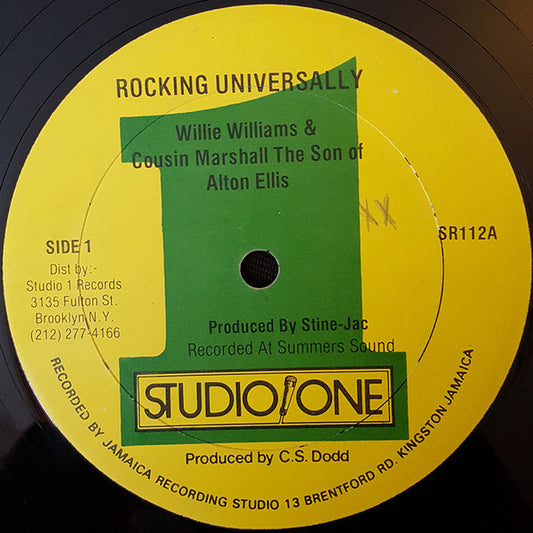 Willi Williams & Marshal Cousins : Rocking Universally (12", Maxi)