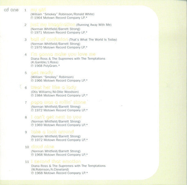 The Temptations : At Their Very Best (2xCD, Comp)