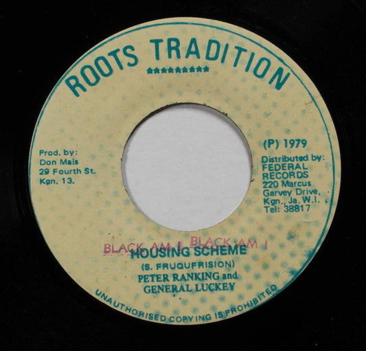 Peter Ranking & General Lucky : Black Am I (7")