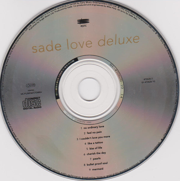 Sade : Love Deluxe (CD, Album)