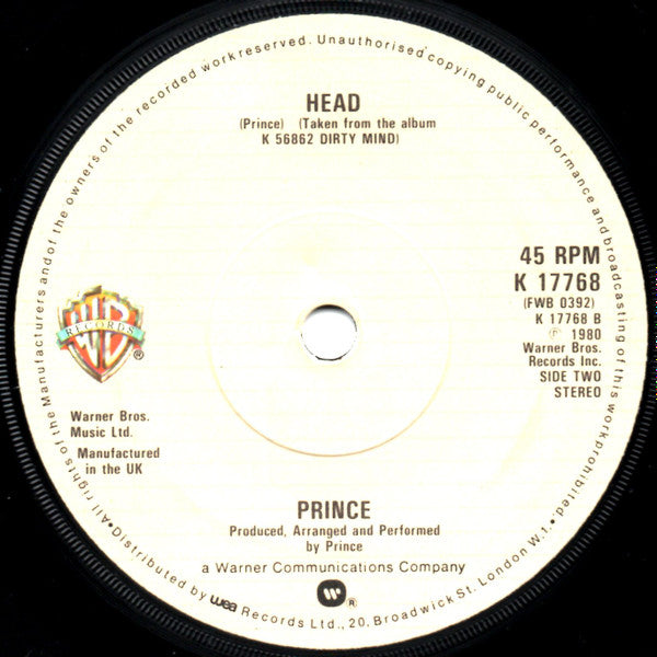 Prince : Do It All Night (7", Single)