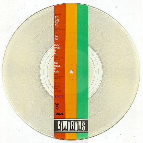 The Cimarons : Big Girls Don't Cry (12", Pic)