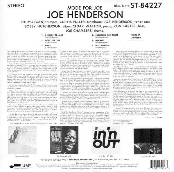 Joe Henderson : Mode For Joe (LP, Album, RE, 180)