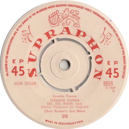 Ottilie Patterson, Chris Barber's Jazz Band : Strange Things (7", EP, Mono)