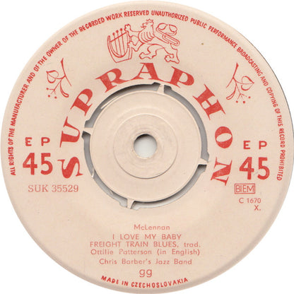 Ottilie Patterson, Chris Barber's Jazz Band : Strange Things (7", EP, Mono)