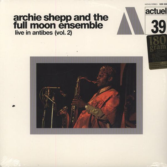 Archie Shepp And The Full Moon Ensemble : Live In Antibes (Vol. 2) (LP, Album, RE, 180)
