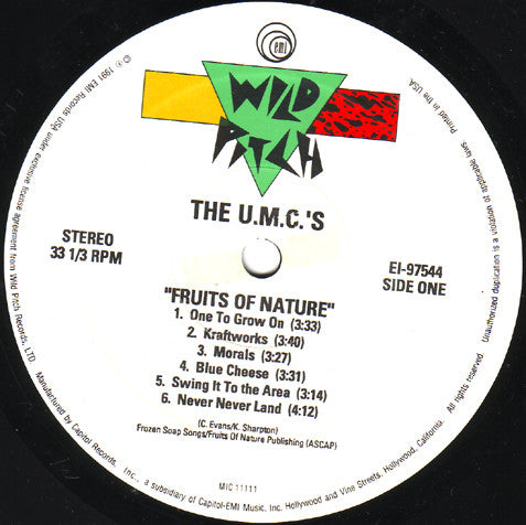 The U.M.C.'s* : Fruits Of Nature (LP, Album)