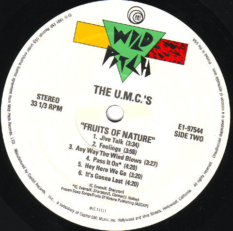 The U.M.C.'s* : Fruits Of Nature (LP, Album)