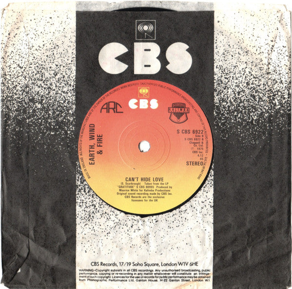 Earth, Wind & Fire : September (7", Single)
