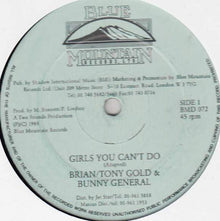 Brian & Tony Gold & Bunny General / Lady English & Miss Linda : Girls You Can't Do / Guys You Can't Do (12")