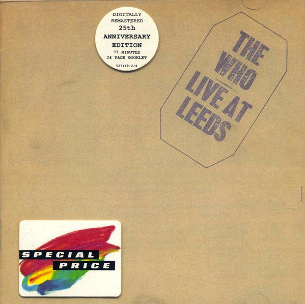 The Who : Live At Leeds (CD, Album, RE, RM, 25t)