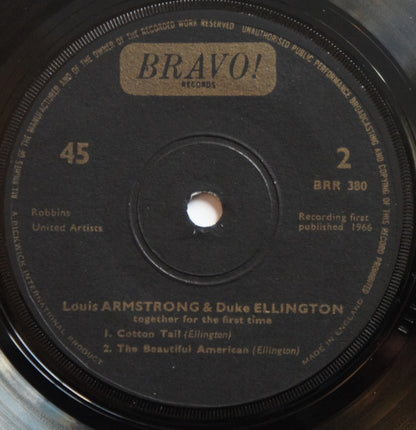 Louis Armstrong And Duke Ellington : Recording Together For The First Time (7", EP)