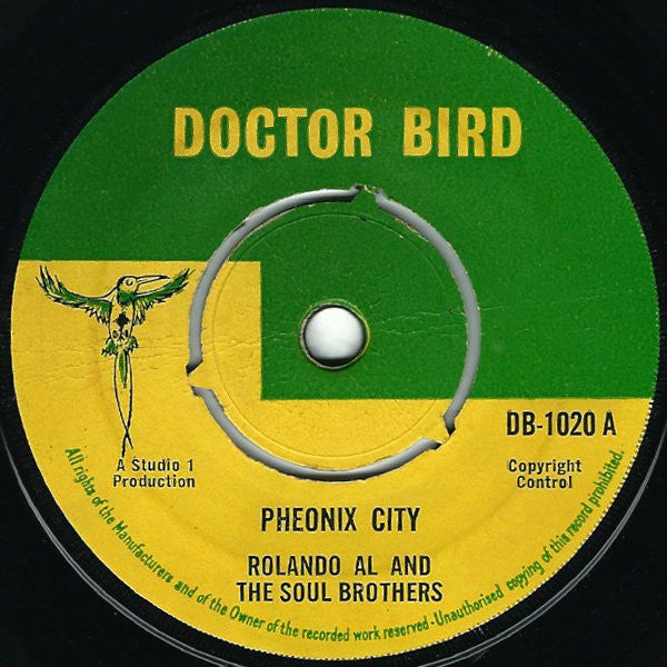Roland Alphonso And The Soul Brothers / The Deacons : Phoenix City / Men Alone (7", Single, 3 P)