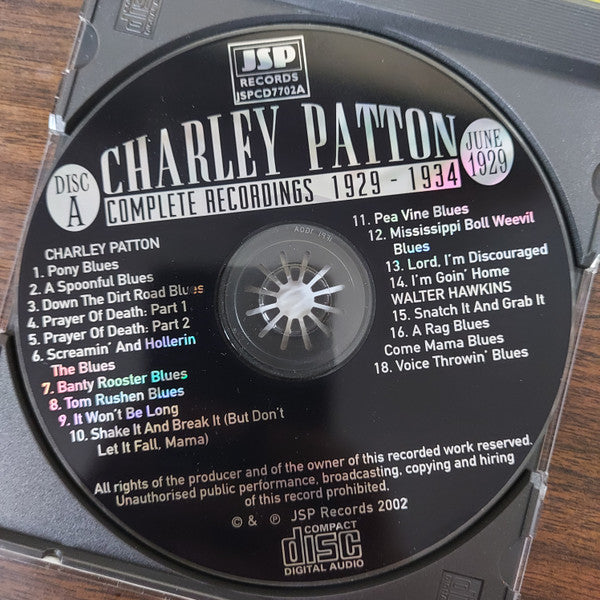 Charley Patton : Complete Recordings 1929 - 1934 (5xCD, Comp, RM + Box, Mono)