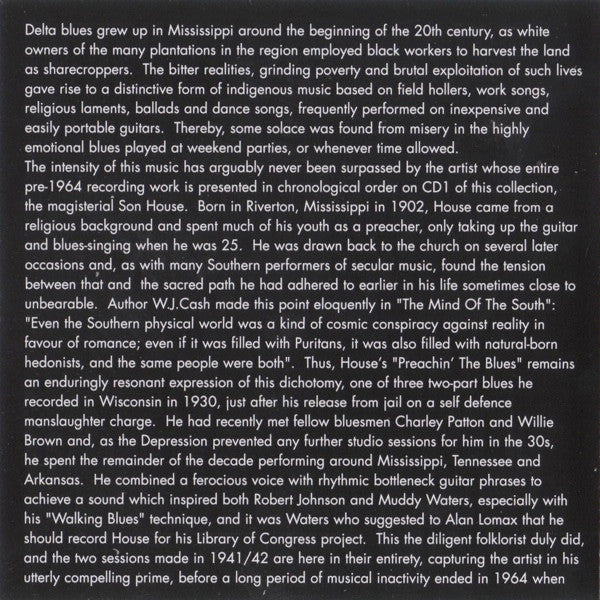 Son House / Various : Son House & The Kings Of The Delta Blues (2xCD, Comp, RM)