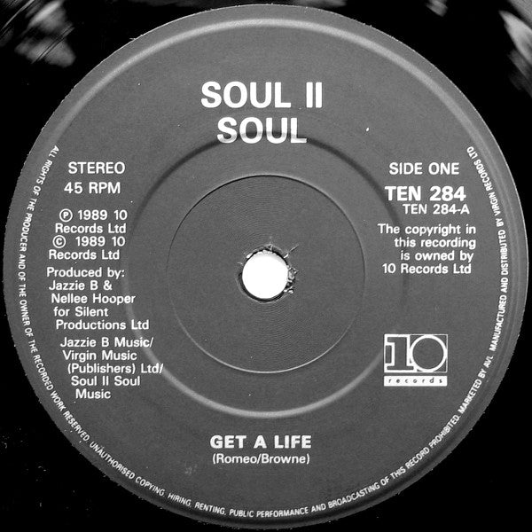 Soul II Soul : Get A Life (7", Single, Pap)
