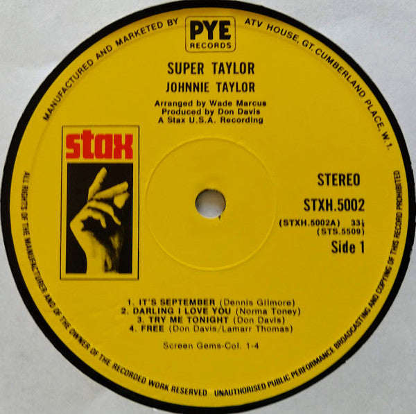 Johnnie Taylor : Super Taylor (LP, Album, Gat)