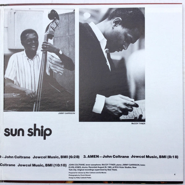 John Coltrane : Sun Ship (LP, Album, RE)