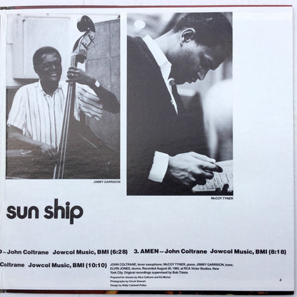 John Coltrane : Sun Ship (LP, Album, RE)