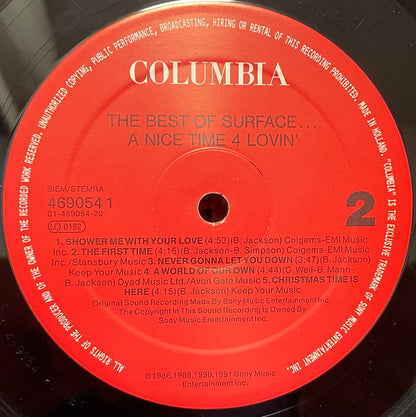 Surface : The Best Of....A Nice Time 4 Lovin' (LP, Comp)