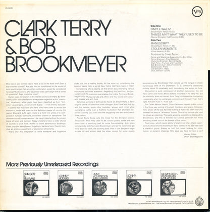 Clark Terry & Bob Brookmeyer : Previously Unreleased Recordings (LP, Album)
