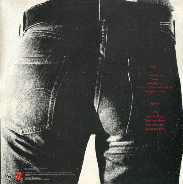 The Rolling Stones : Sticky Fingers (LP, Album, RE)