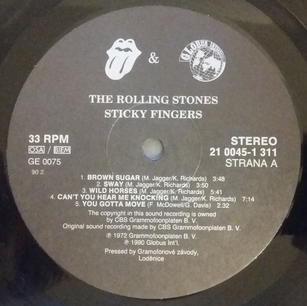The Rolling Stones : Sticky Fingers (LP, Album, RE)