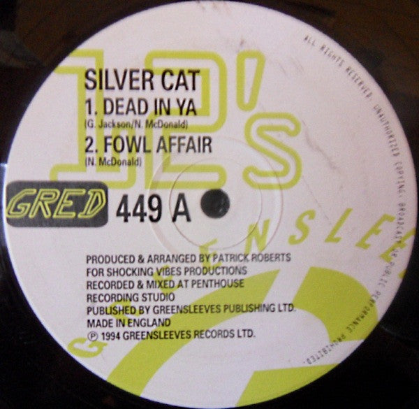 Silver Cat (2) / The Shocking Vibes Crew : Dead In Ya (12")