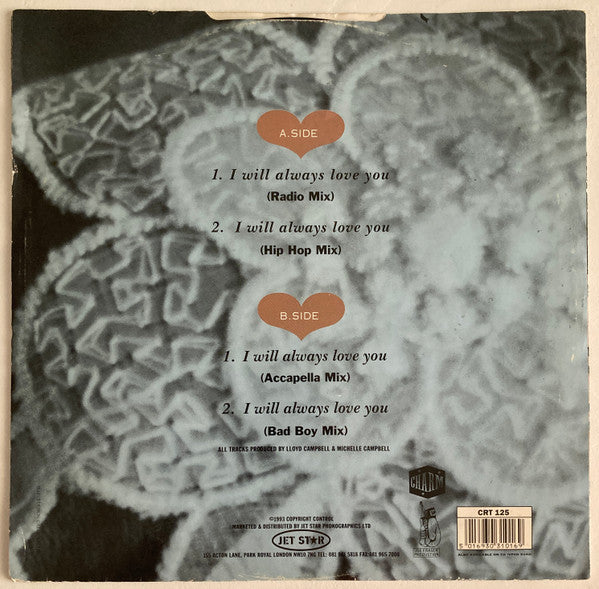 Pam Hall : I Will Always Love You (12", Single, no )